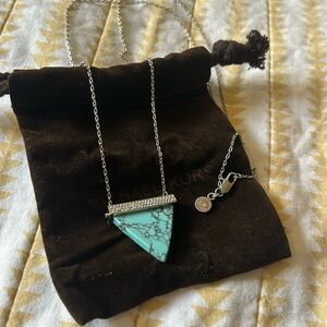 Michael Kors Turquoise Triangle Necklace